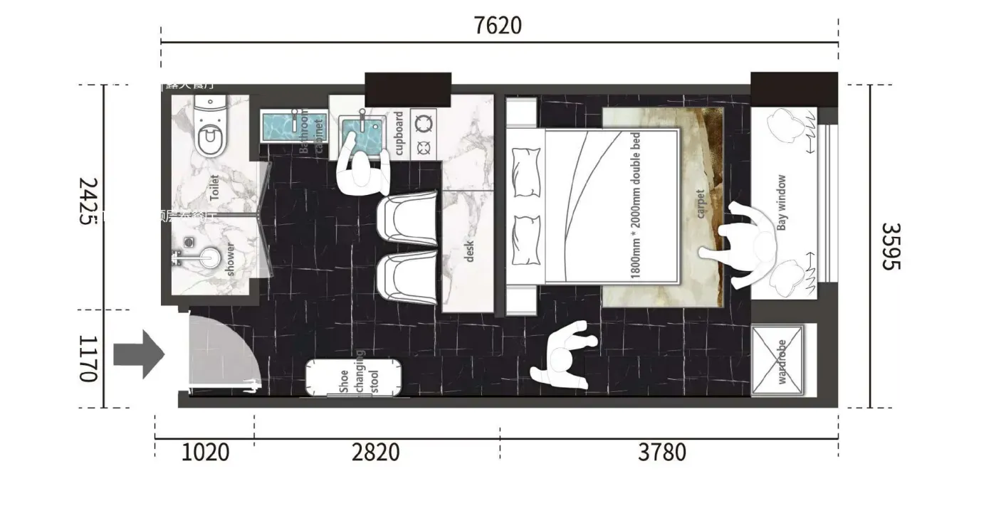 Studio apartment 1 bedroom 27 m² Phuket, Thailand