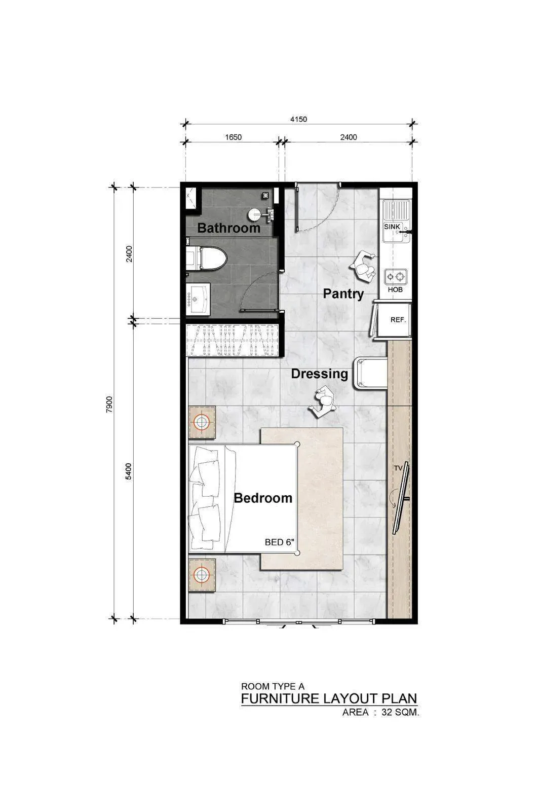 Apartamento 1 habitación 32 m² Phuket, Tailandia